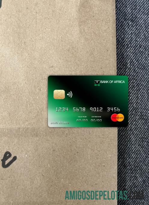 Frente Photolook do Burundi Africa Bank Mastercard exemplo real